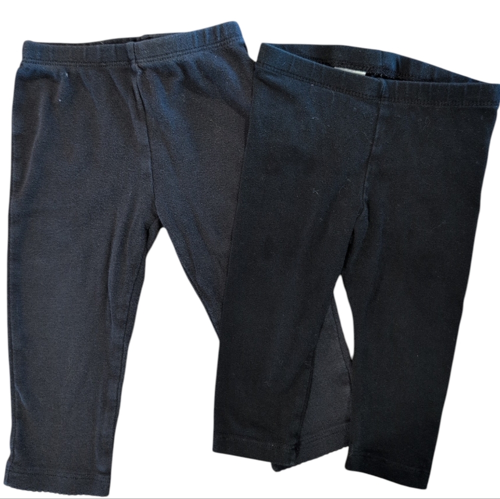 🍁2/$7🍁2 Pair Solid Black Leggings